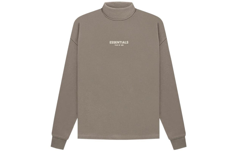 Худи Fear of God Essentials SS22 Relaxed Mockneck Desert Taupe, серый — фото 2