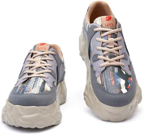 

Мужские модные кроссовки UIN, массивные, легкие, для прогулок, повседневные с легким надеванием, с художественной росписью, для путешествий и скейтборда Sanamolls ⅠⅡ