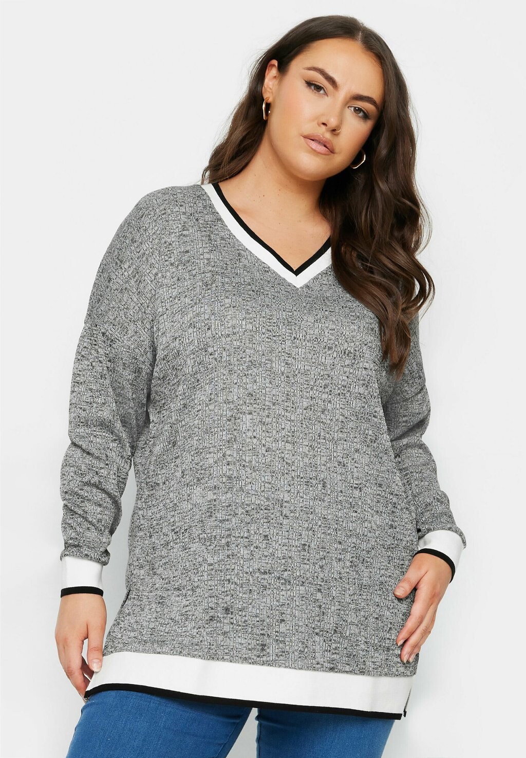 

Джемпер Yours Clothing, серый
