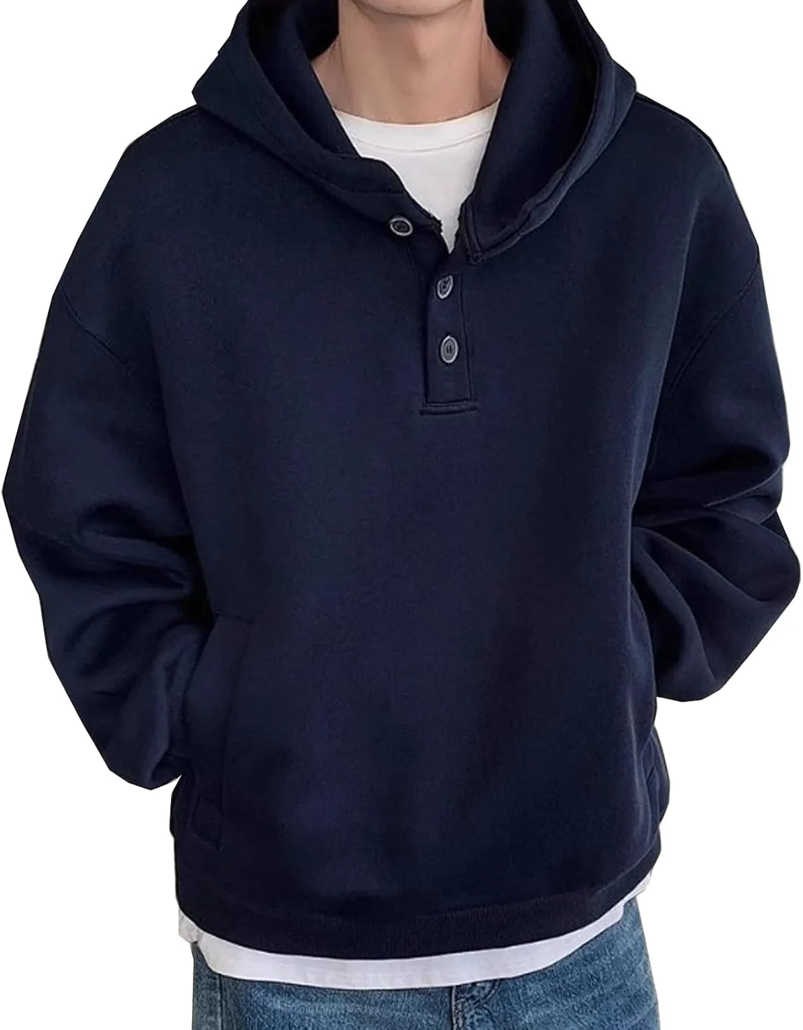 

Viatabuna худи для мужчин с пуговицами и карманами