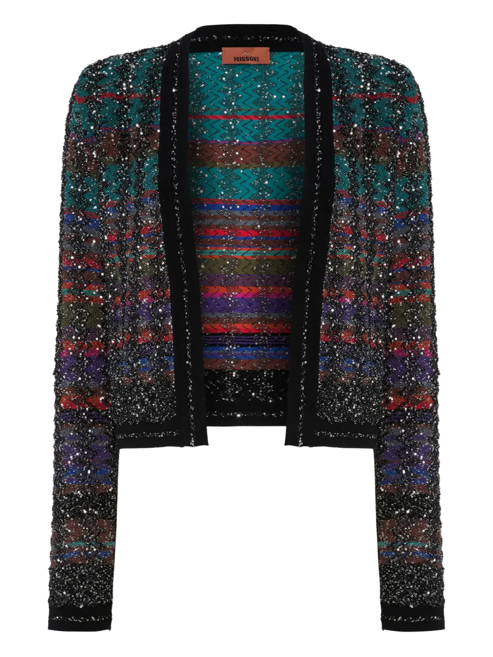 

Кардиган, украшенный пайетками Missoni, черный