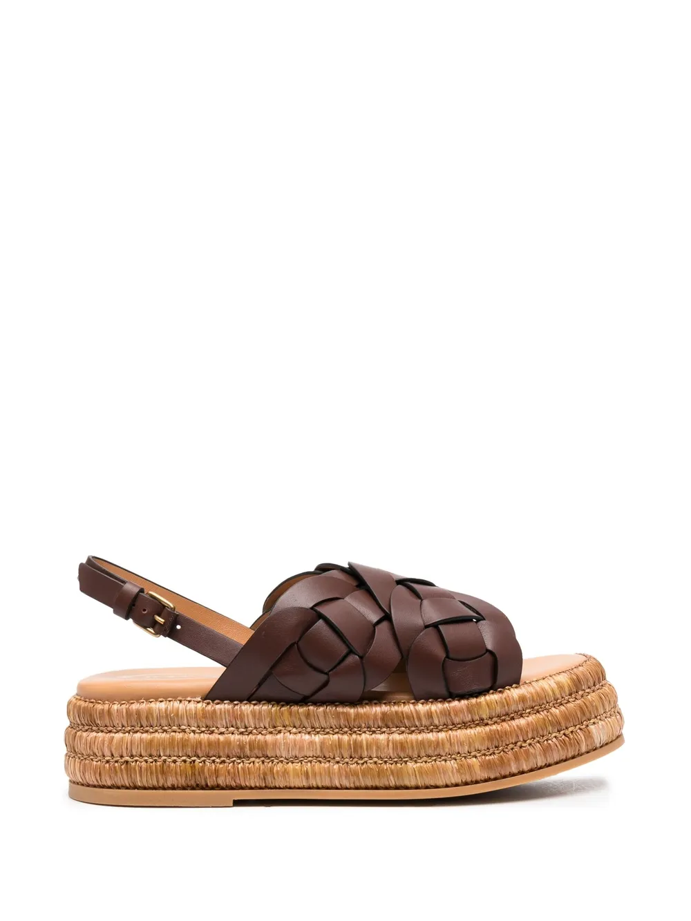 Плетеные эспадрильи TOD'S, коричневый