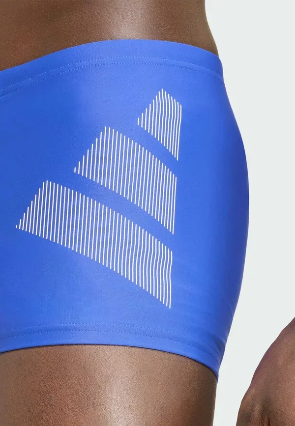 Плавки боксеры Adidas Performance, полупрозрачный синий белый — фото 3