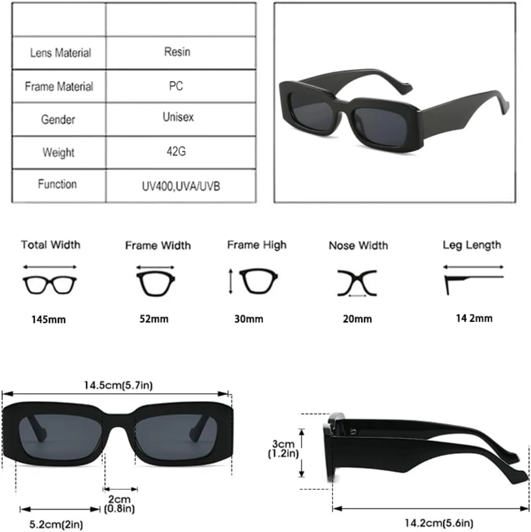 

Модные квадратные женские солнцезащитные очки с градиентным переходом, защита от УФ-излучения UV400, ретро-стиль, желейные, мужские трендовые UATXTAU, Tea Grey Tea