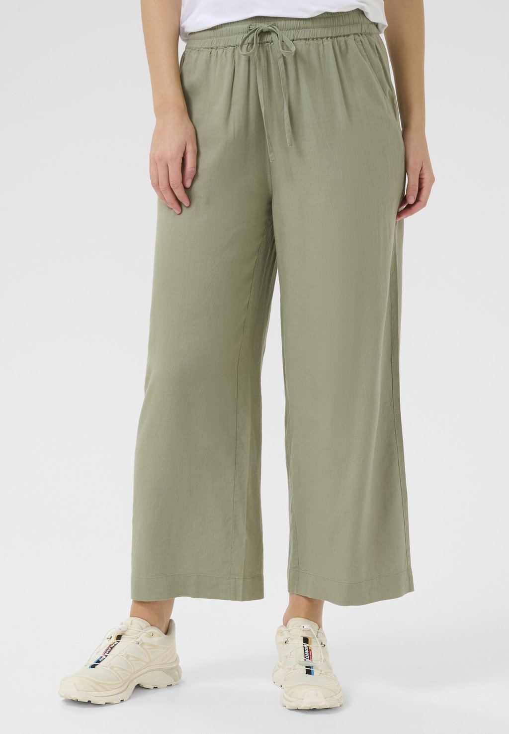 

Брюки KAMILIA CROPPED Kaffe, зеленый