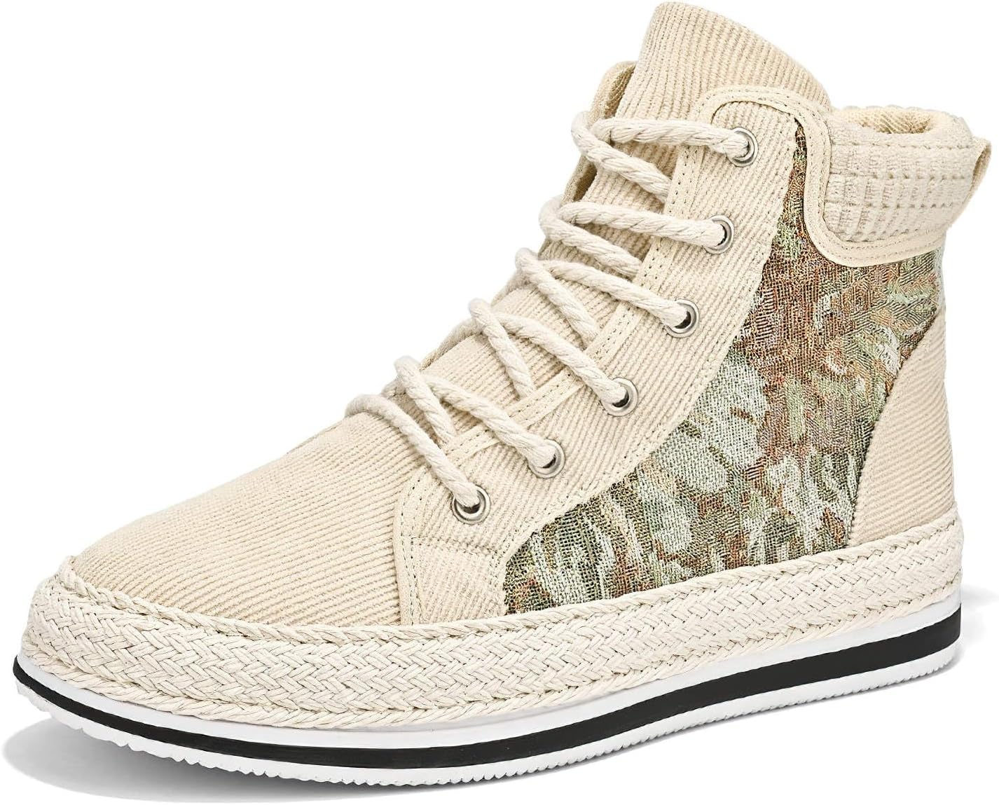 

Мужские высокие джинсовые кроссовки Exusiai с эффектом потертости, для скейтборда, дышащая ткань, противоскользящие, для улицы и повседневной носки, хорошее сцепление, шнуровка, круглый носок, белый