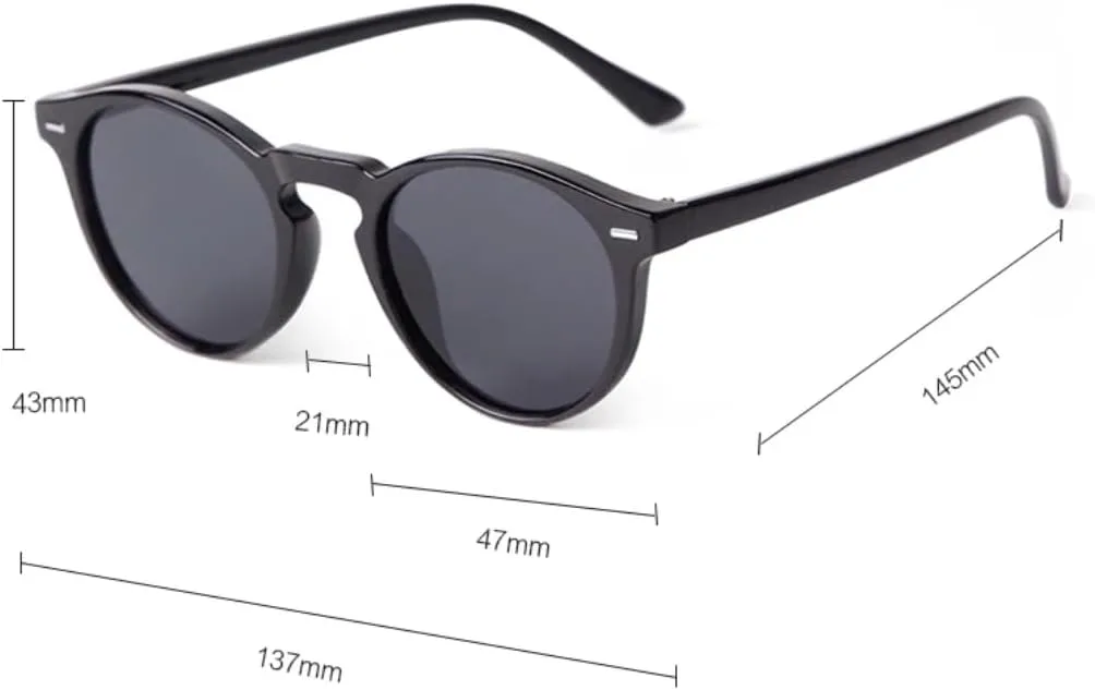 

Солнцезащитные очки с защитой UV400 | Синие круглые линзы с цветными заклепками | для женщин и мужчин, для занятий спортом на открытом воздухе и вождения DSVIGF, 06