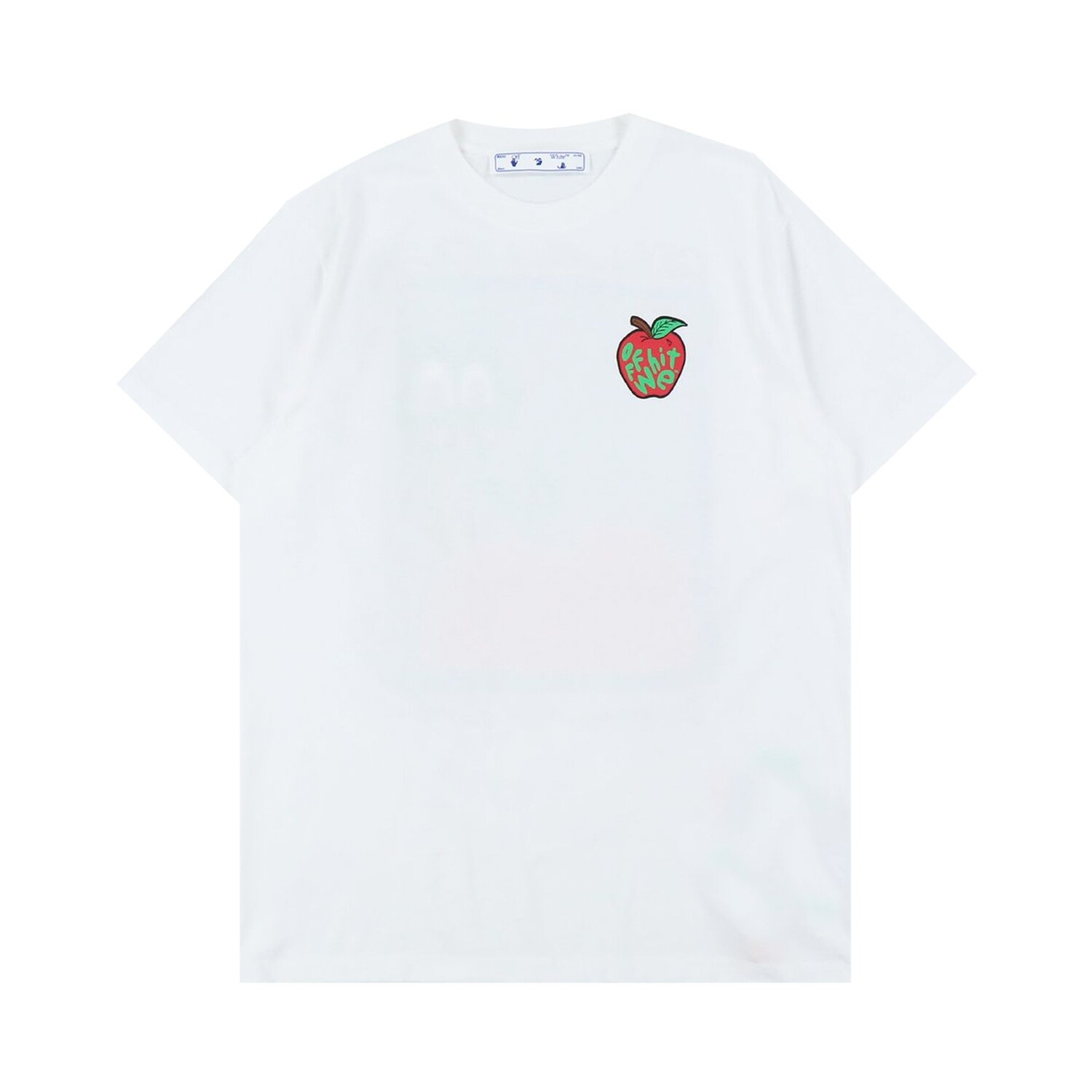 

Off-White Узкая футболка Snake, Белый/Красный