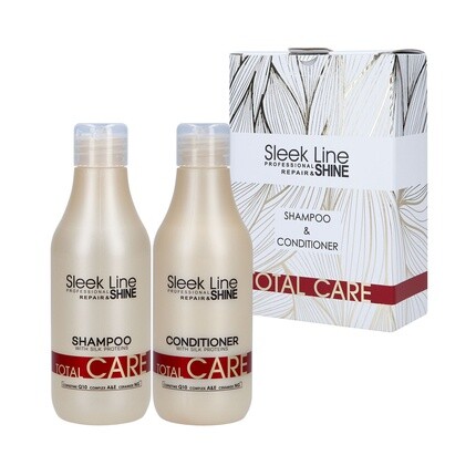 

Sleek Line Total Care Hair Set Шампунь и кондиционер 300 мл Stapiz