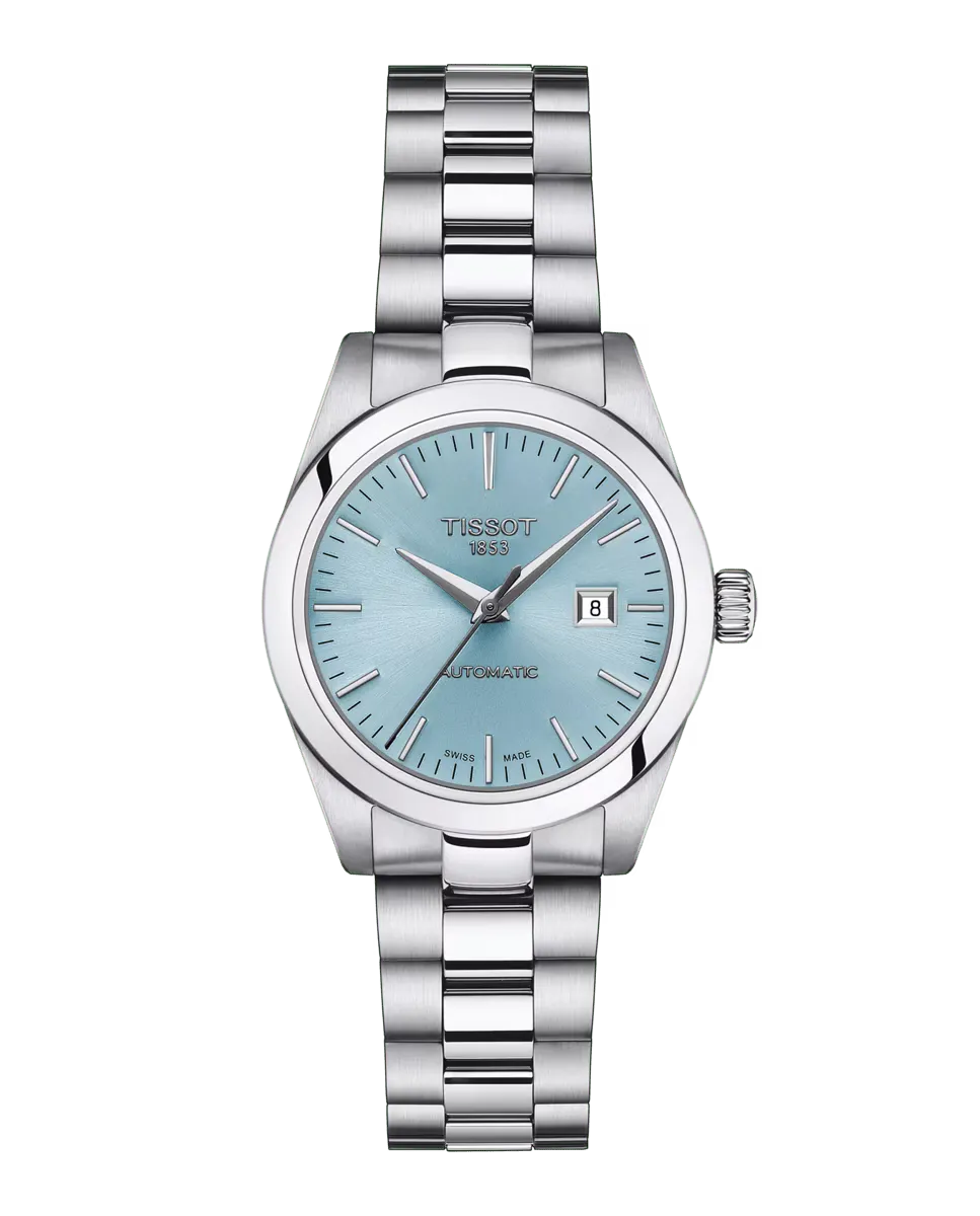 

Женские часы T-My Lady из коллекции автоматические синяя сталь Tissot, серебряный