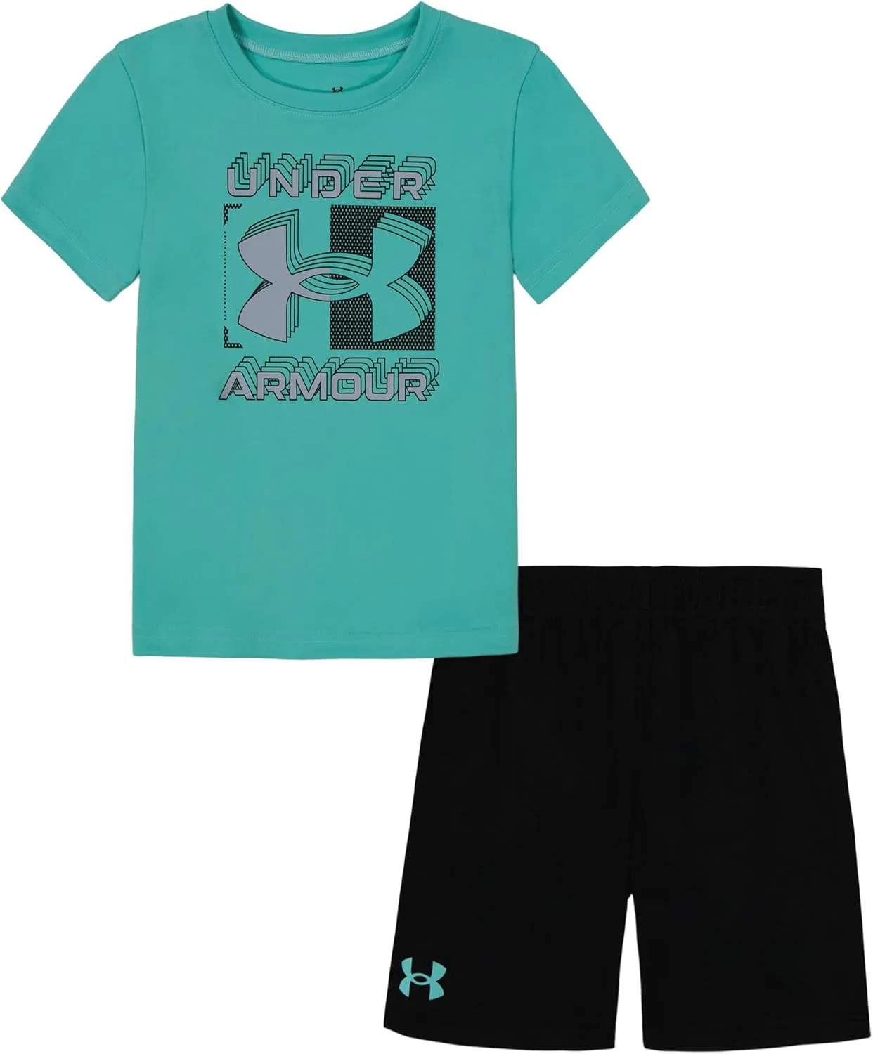 Детский спортивный набор футболка и шорты Under Armour, Turq Mesh
