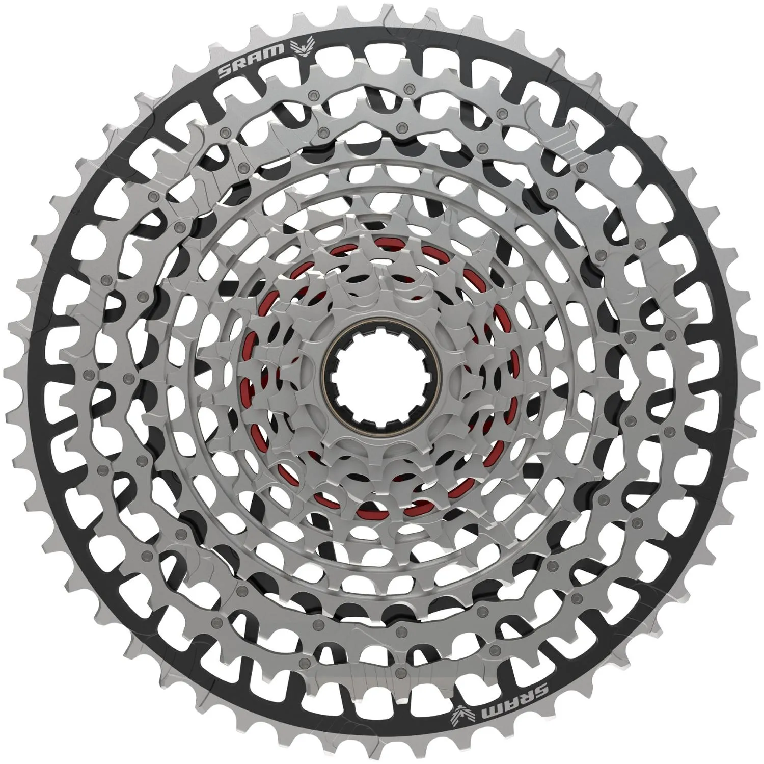 

Орлиная трансмиссия T-Type XS-1297 12-скоростная кассета SRAM, Silver/Black