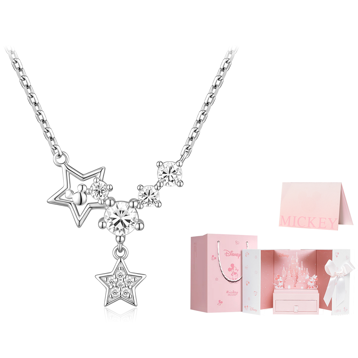 

Disney Ожерелье из стерлингового серебра 925 пробы для женщин