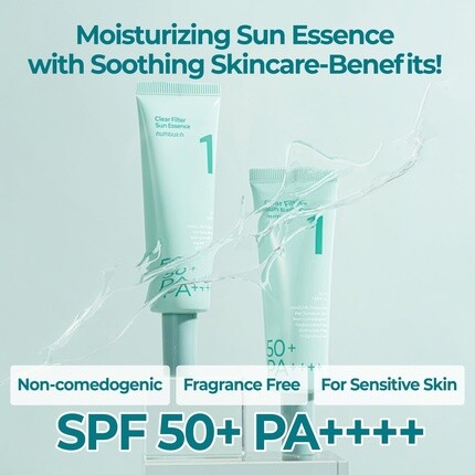Numbuzin No.1 Clear Filter Sun Essence Увлажняющий увлажняющий охлаждающий легкий финиш 1,69 жидких унций — фото 2