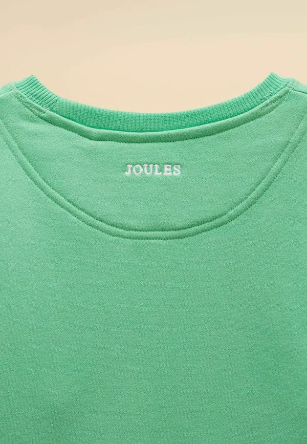 Толстовка с круглым вырезом и надписью sundaze, стандартного кроя. Joules, Turquoise Green — фото 4