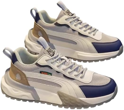 

Мужские повседневные кроссовки, модные кроссовки для бега, повседневные слипоны для ходьбы, тенниса и спортзала на все сезоны Hhhchpm, серый