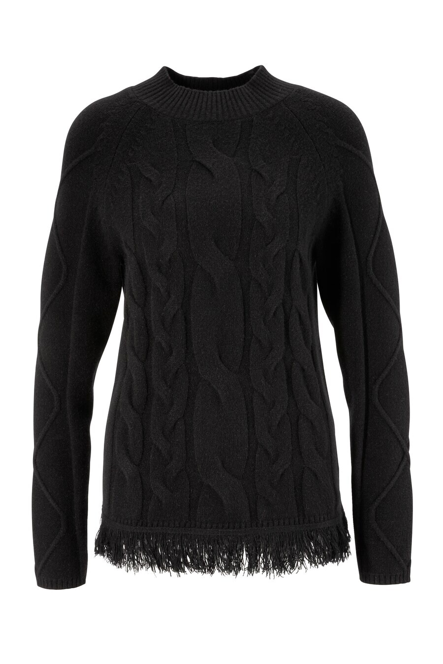 

Тонкий вязаный свитер Aniston SELECTED Sweater, черный