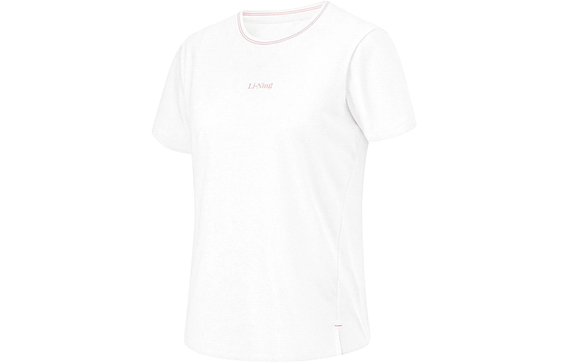 

LINING Футболка женская стандартная белая, Белый, LINING Футболка женская стандартная белая