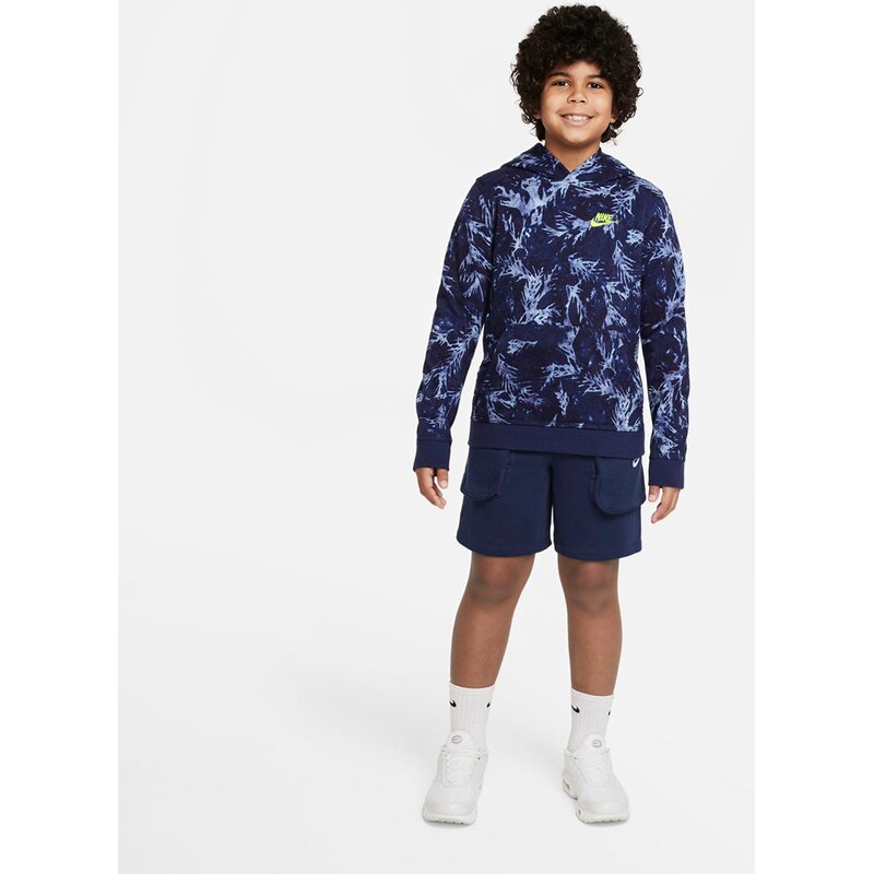 Hooded sweatshirt b nsw wash aop ft po Nike, мультиколор — фото 3