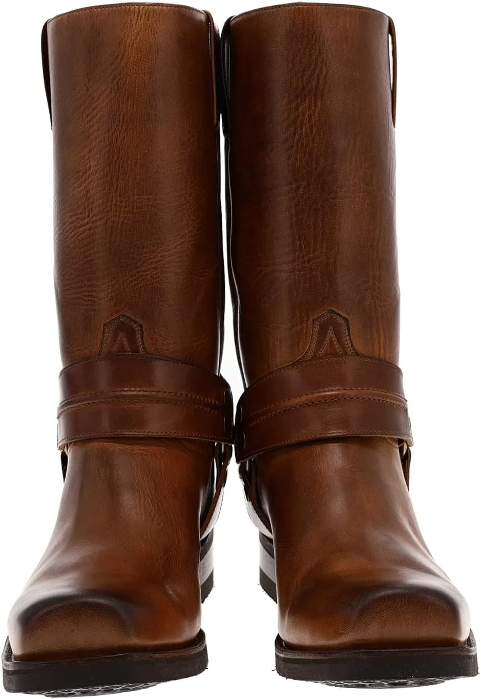 FB Fashion Boots FB Модные ботинки Унисекс Байкерские ботинки Синие Высокие Байкерские ботинки Лорен Коричневые Байкерские ботинки Кожаные ботинки — фото 3