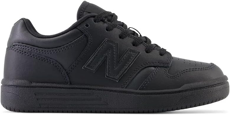 Детские кроссовки New Balance 480 V1 на шнуровке для мальчиков, черный — фото 3