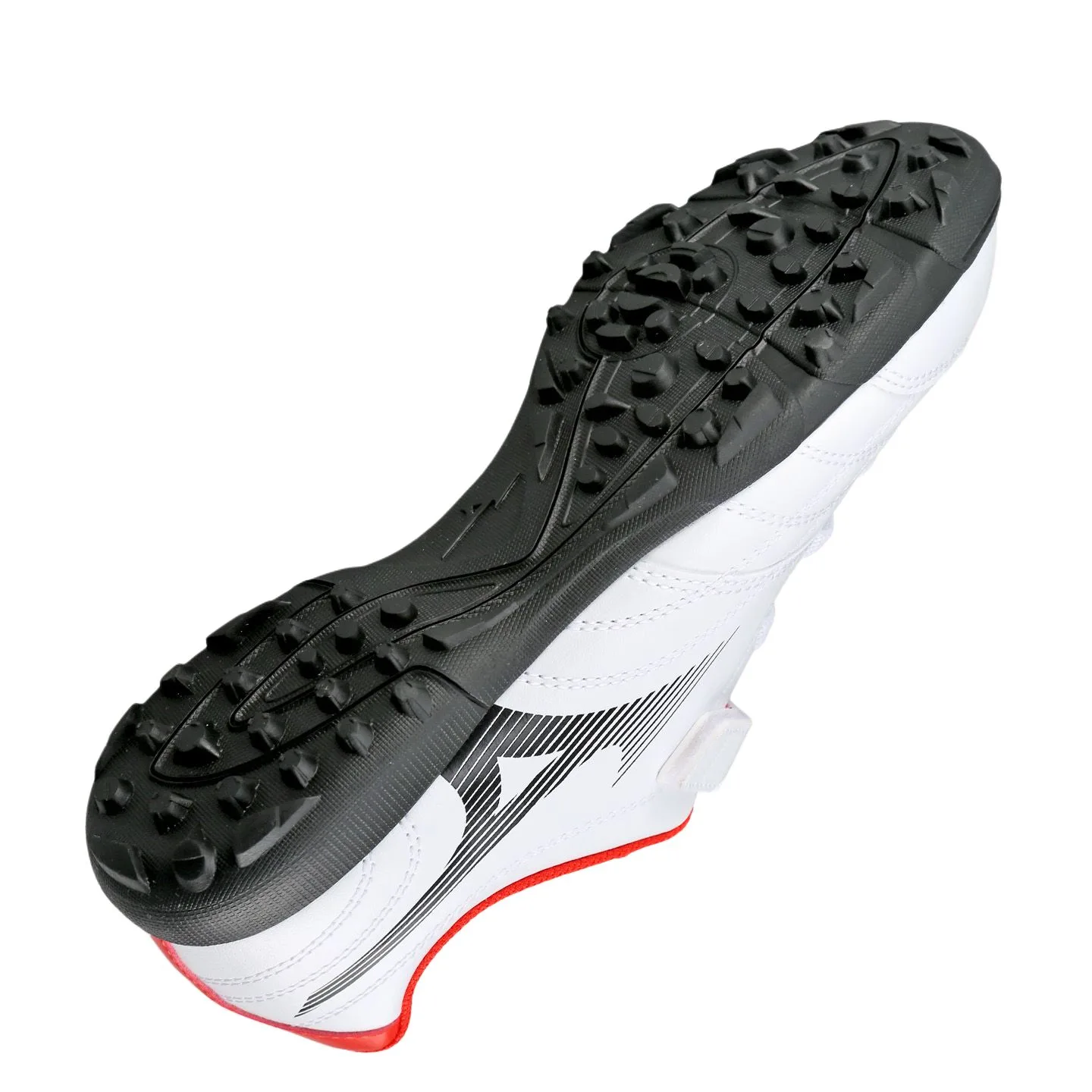 Folgado AS Slip Resistant Abrasion Resistant низкие детские бутсы Mizuno, белый черный красный — фото 3