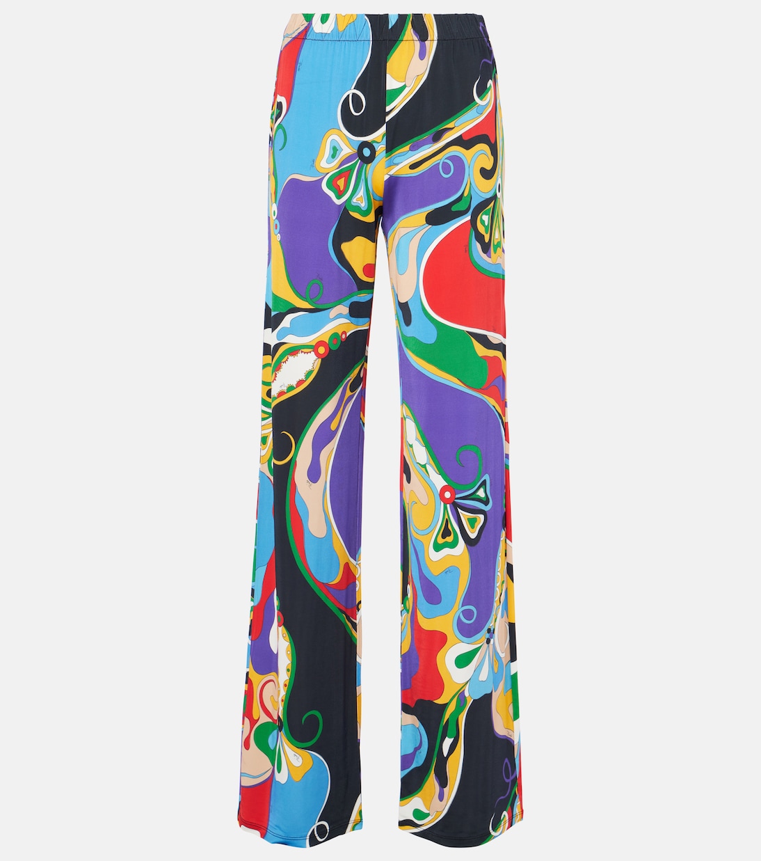 

Орхидея джерси сатиновые прямые брюки Pucci, Viola/Rosso