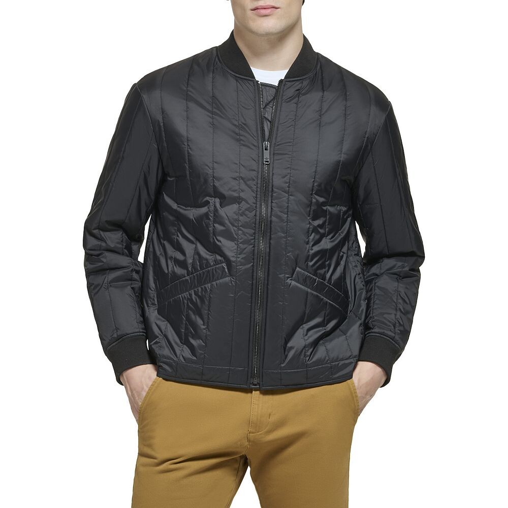

Мужская куртка-бомбер Dockers с вертикальной стежкой, черный