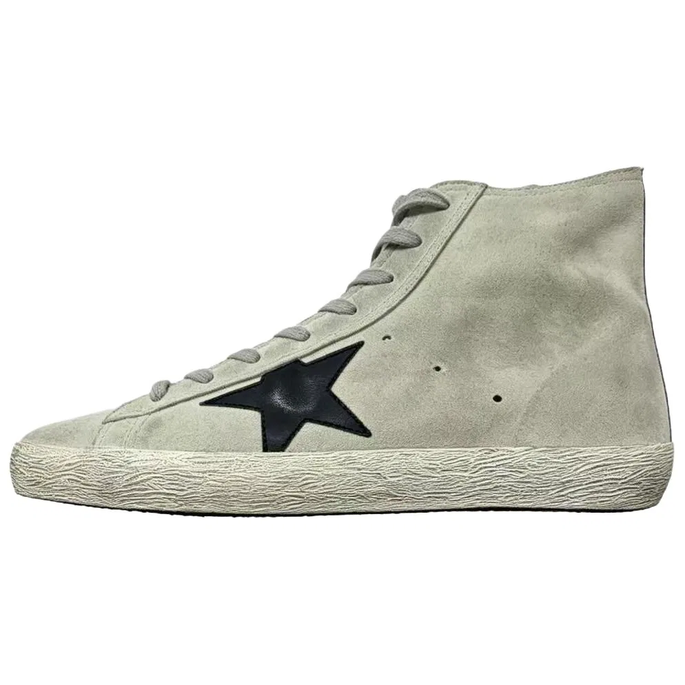 Кеды высокие Skateboard Golden Goose серые