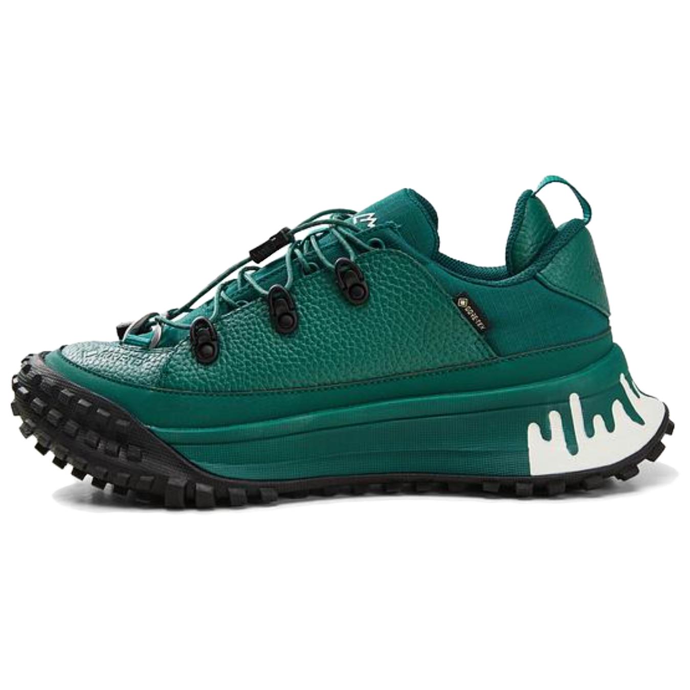 KOLON SPORT Низкие износостойкие походные ботинки COMFY x Anti Slip унисекс серо-зеленого цвета