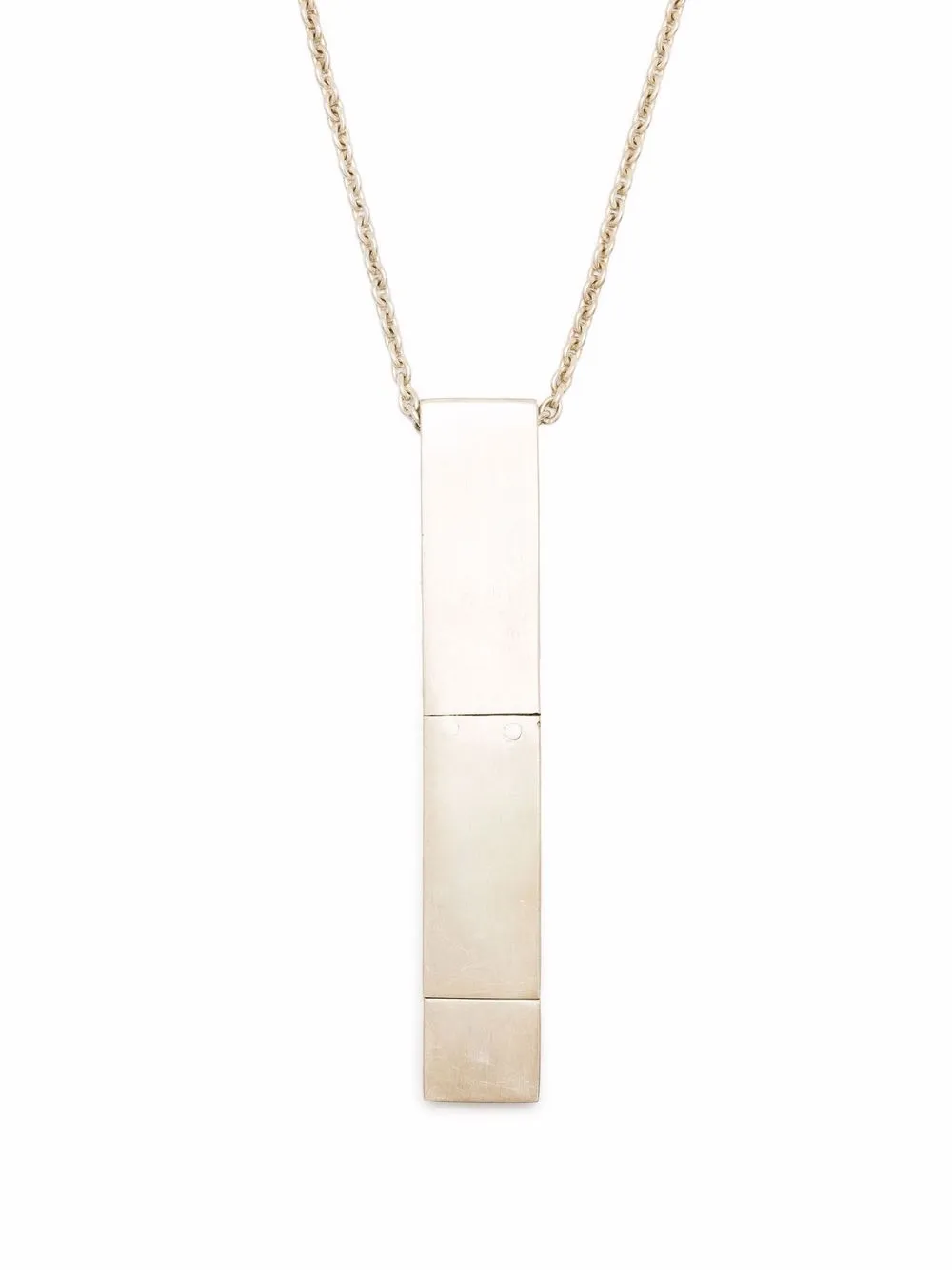 

Серебряное колье с подвеской USB Parts Of Four, серый