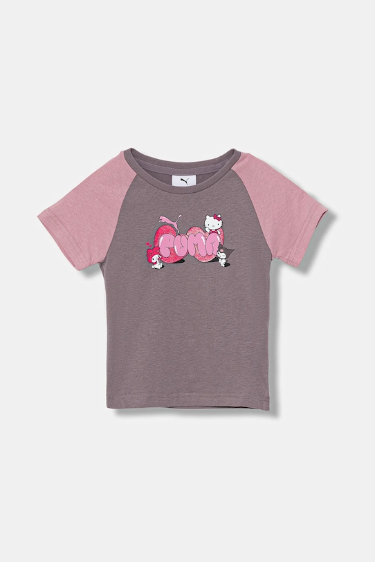 

Детская хлопковая футболка HELLO KITTY & FRIENDS Slim Tee Puma, фиолетовый