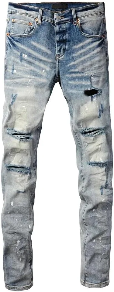 Джинсы скинни с порезами, 9003