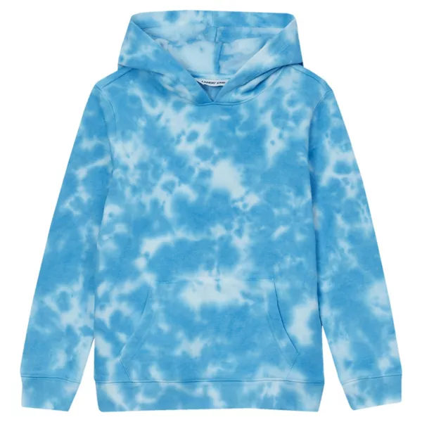

Флисовая толстовка с капюшоном для мальчиков 2-20 лет Lands' End, цвет blue tie dye