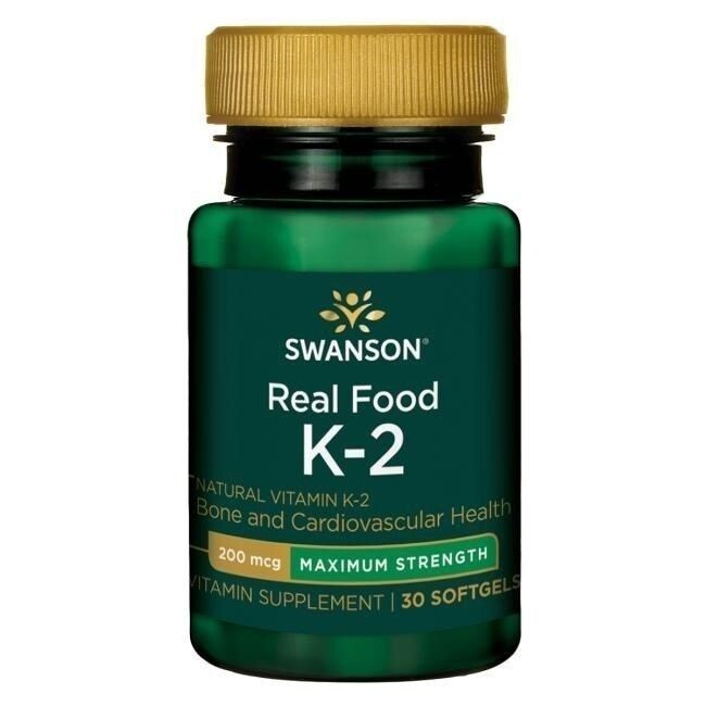 

Витамин К2 в капсулах Swanson Witamina K2 200 µg, 30 шт