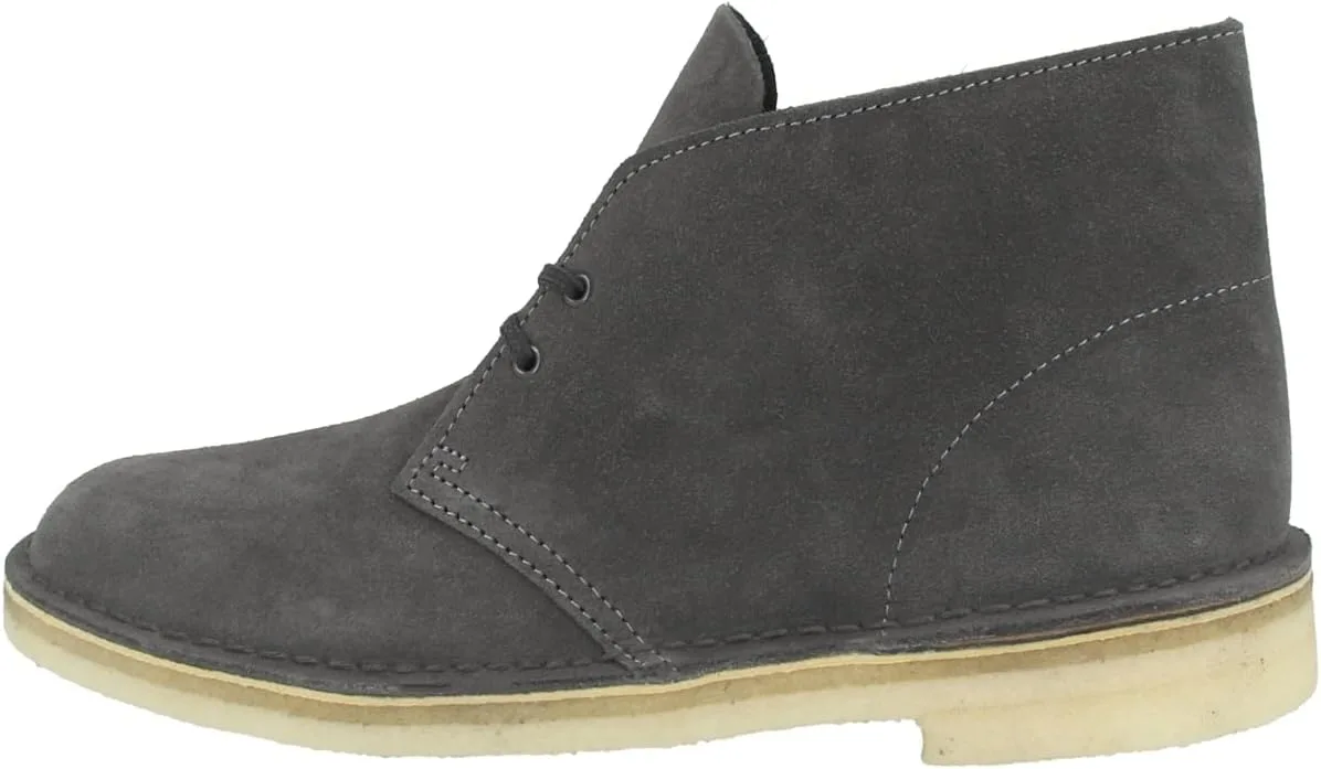 Ботинки Clarks Originals Desert Boot, мужские ботинки Desert Boots, ботинки на невысоком каблуке и ботинки, серые (замша wolf)