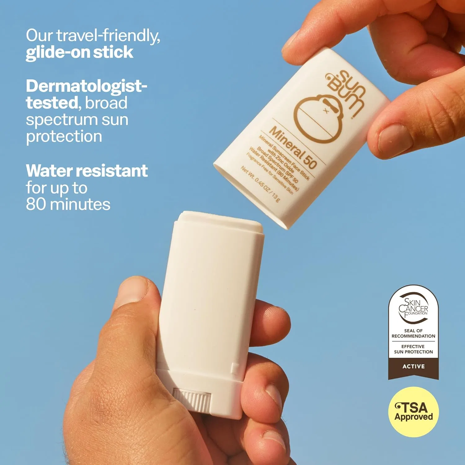Минеральный стик для лица Sun Bum с SPF 50, 15 г Sun Bum — фото 2