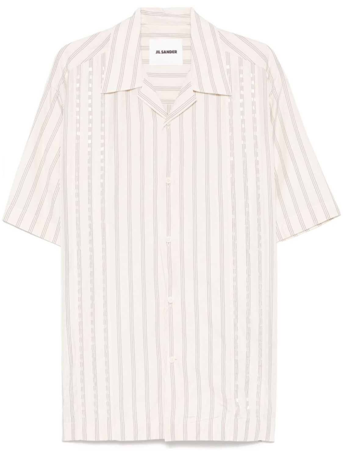 

Jil Sander рубашка в полоску, нейтральный цвет