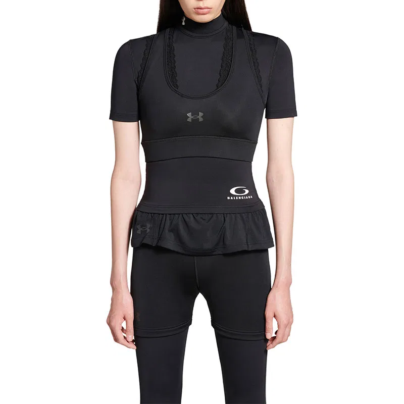 Футболка Balenciaga x Under Armour Regular Fit Black — фото 4