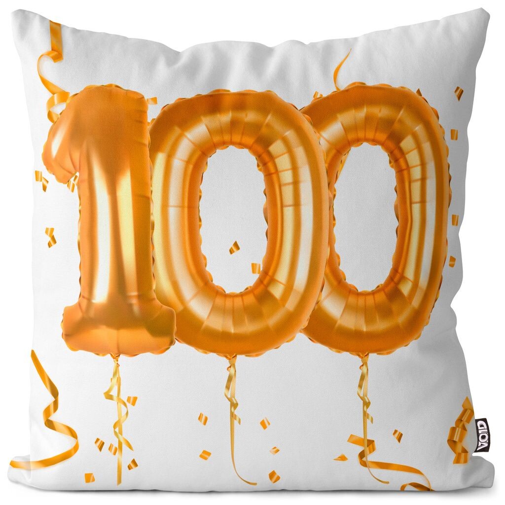 

VOID Party Balloons Celebrations 100 Чехол на подушку Полиэстер Водонепроницаемая подушка для улицы и дома Размер: 80 x 80 см
