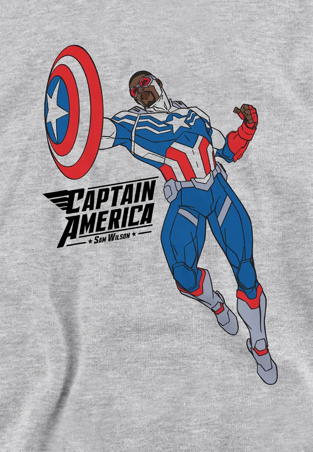 Детский худи Marvel Captain America Sam Wilson, серый — фото 2