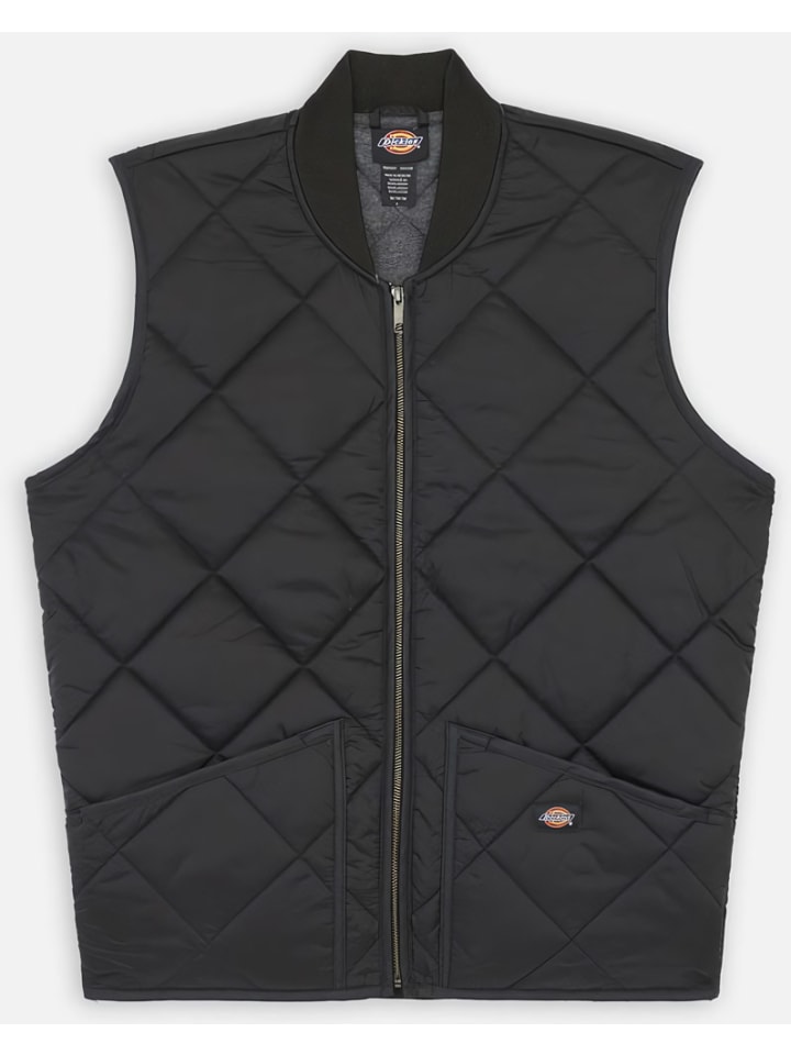 

Утепленный жилет Diamond Quilted Vest Dickies, черный
