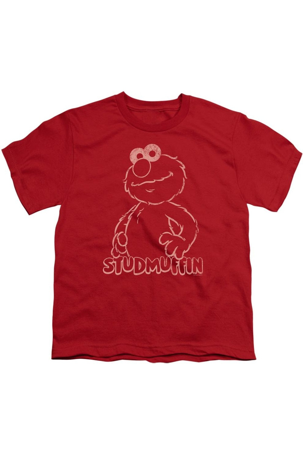 

Футболка с коротким рукавом для детей "Красавчик" от Sesame Street Gildan, красный