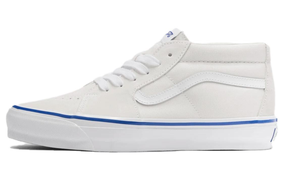 

Кроссовки Vans Sk8 -Mid Reissue 83 LX 'Off White', бежевый/синий