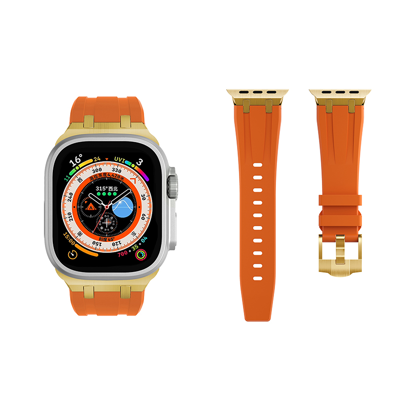 

Ремешок для часов 85*127 мм унисекс Vobafe, Orange silver [stainless steel buckle ★ connector]