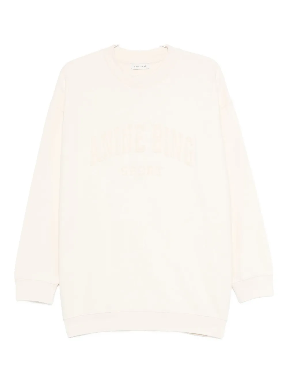 

Свитшот с вышитым логотипом ANINE BING, нейтральный