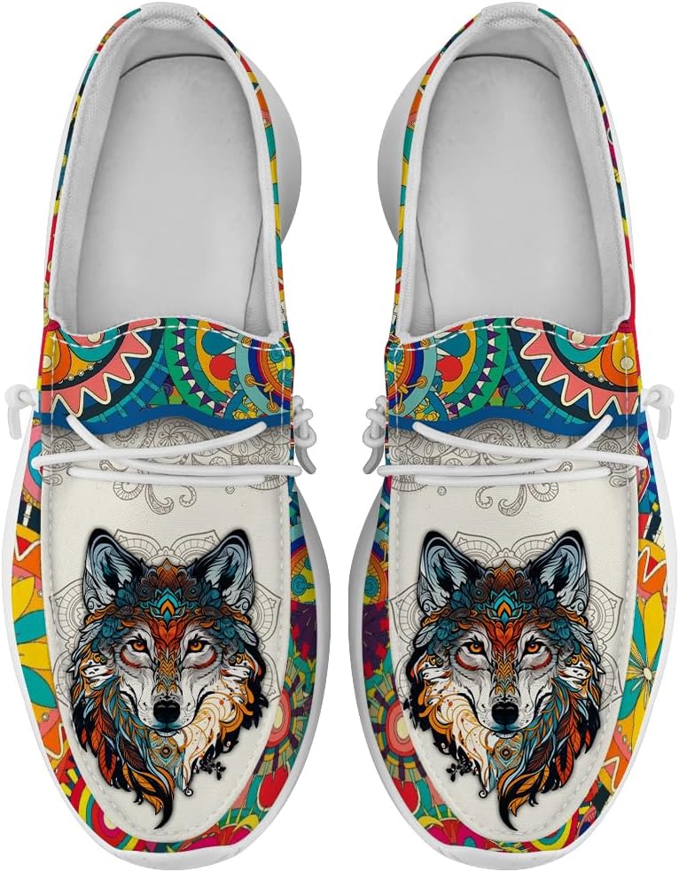 

Туфли с мандалой для женщин и мужчин, лоферы, слипоны, забавные подарки с животными для нее и для него Quorax, желтый