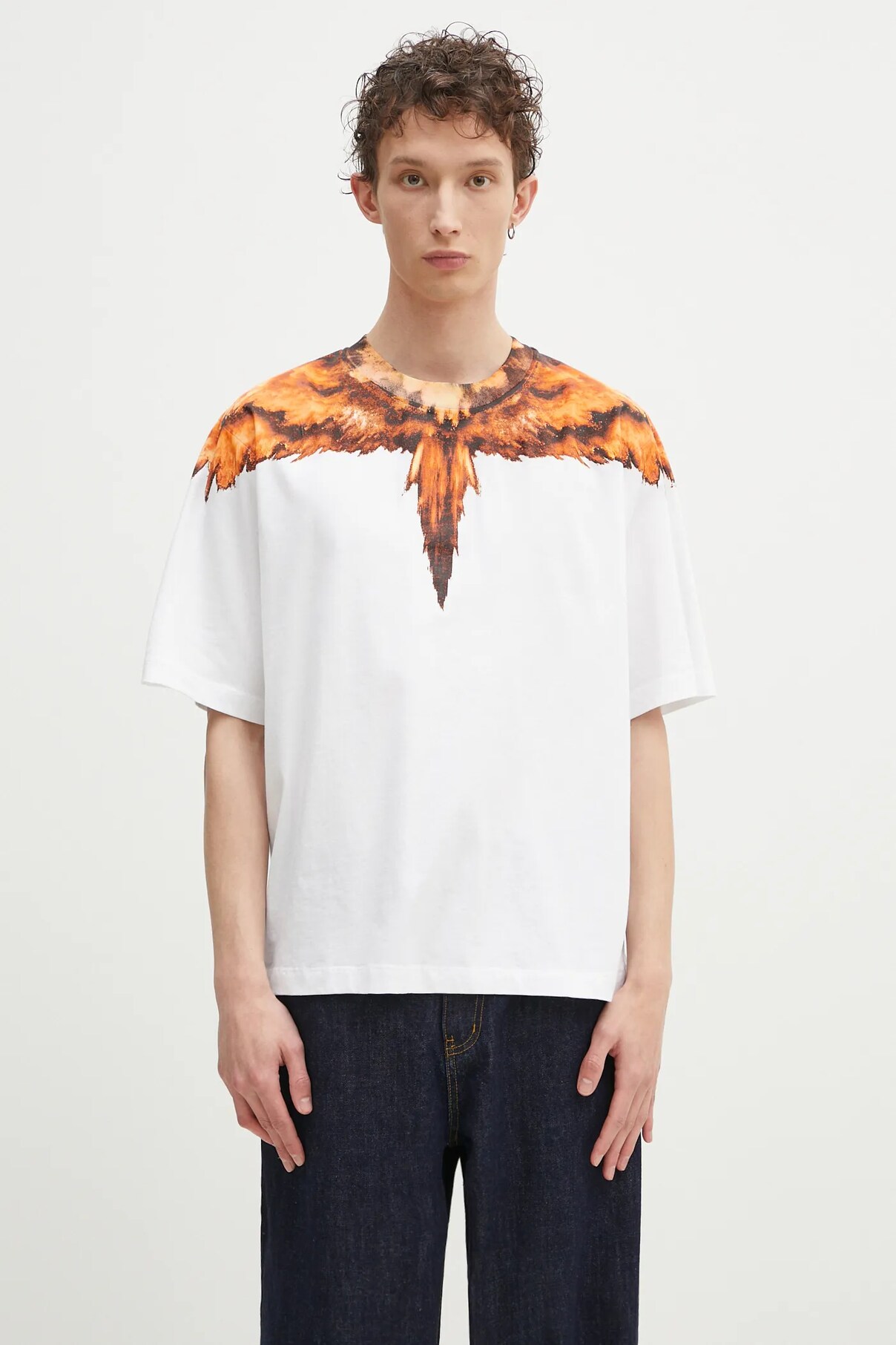 

Футболка из хлопка Colordust Wings Marcelo Burlon, белый