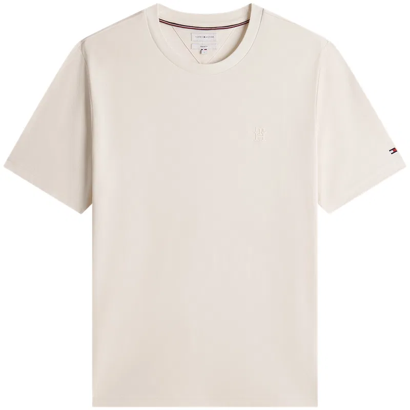 Футболка с круглым вырезом Tommy Hilfiger Ecru