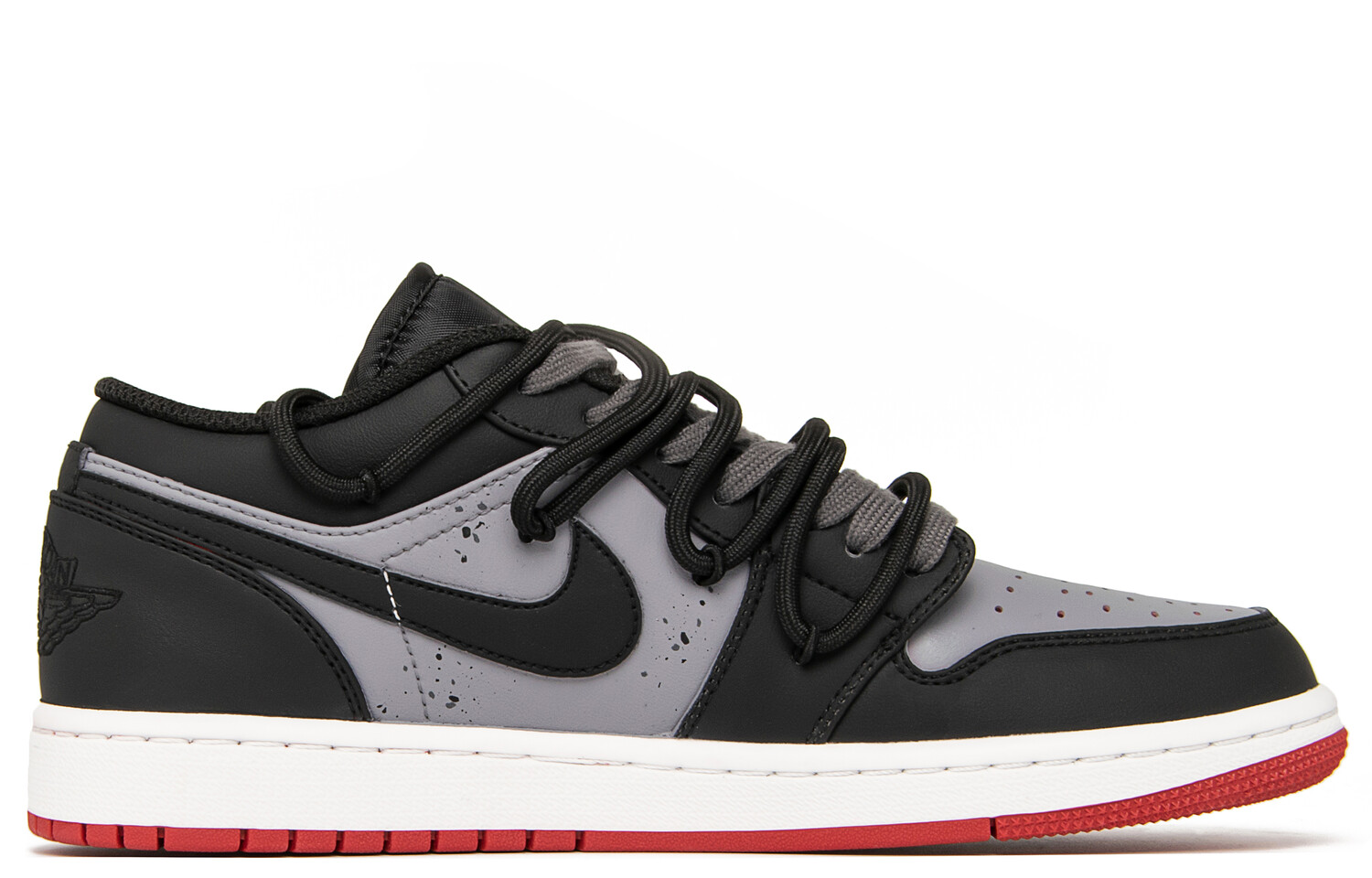 

Кроссовки Air Jordan 1 Vintage Basketball Shoes Men Low-top Black/grey, черный